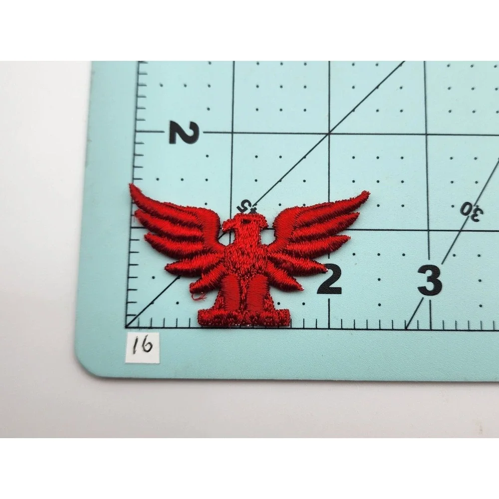 RED Spread‎ Eagle Phoenix Embroidered Sew On Applique Patch Embroidered